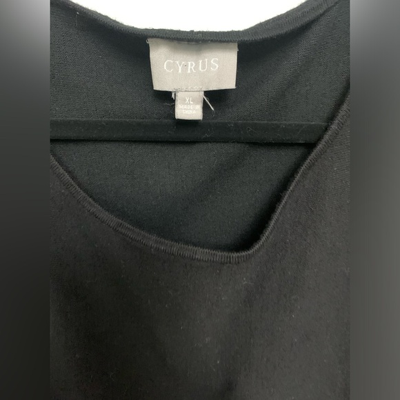 Cyrus black womens long sleeve sweater - Picture 2 of 5